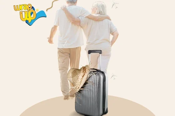 Light checked luggage for seniors