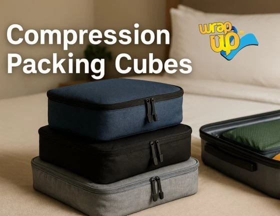 Compression packing cubes