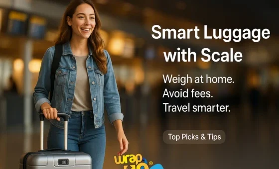 Smart luggage with scale