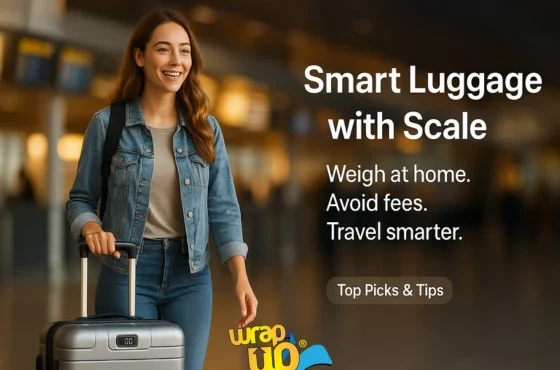 Smart luggage with scale