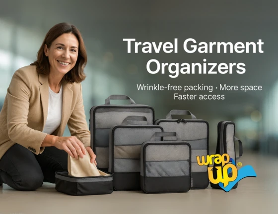 Travel garment organizers