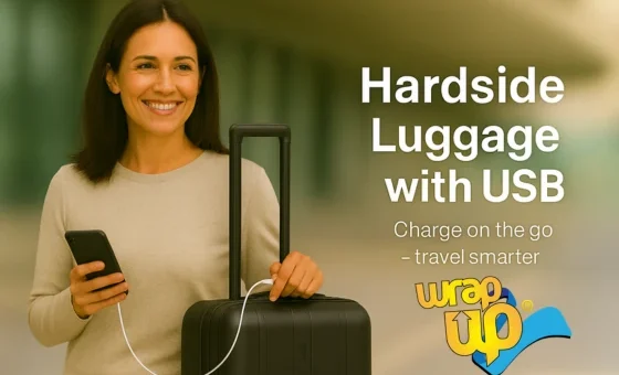 USB hardside luggage