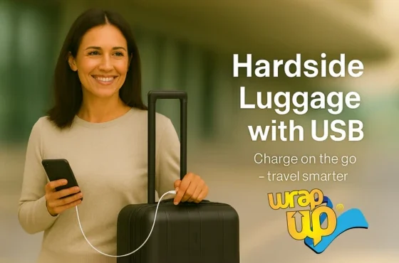 USB hardside luggage