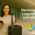 USB hardside luggage
