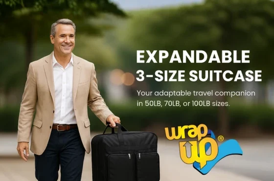 Expandable spinner luggage