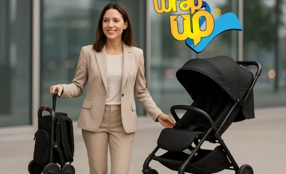 Compact travel stroller