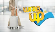 Traveler pulling hard shell carry on in airport, ideal best cabin luggage Europe size compliant